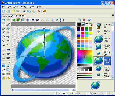 ArtIcons Pro Main Window