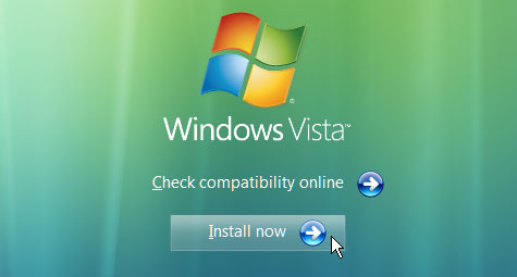 Windows Vista Compatibility screen
